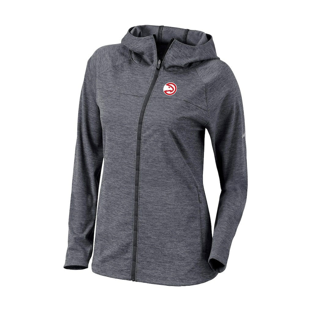 Black Atlanta Hawks Women's Omni-Wick Half Shot Full-Zip Hooded Jacket | NBA
