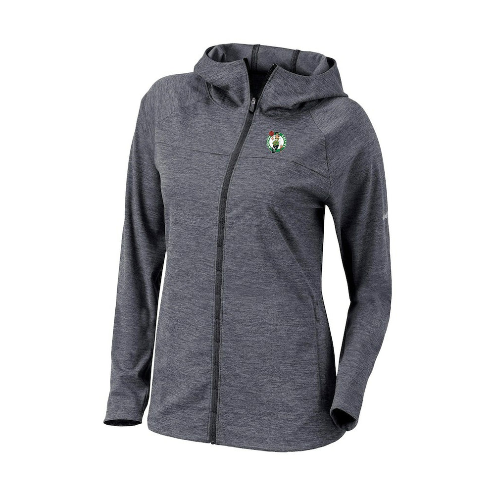 Black Boston Celtics Women's Omni-Wick Half Shot Full-Zip Hooded Jacket | NBA