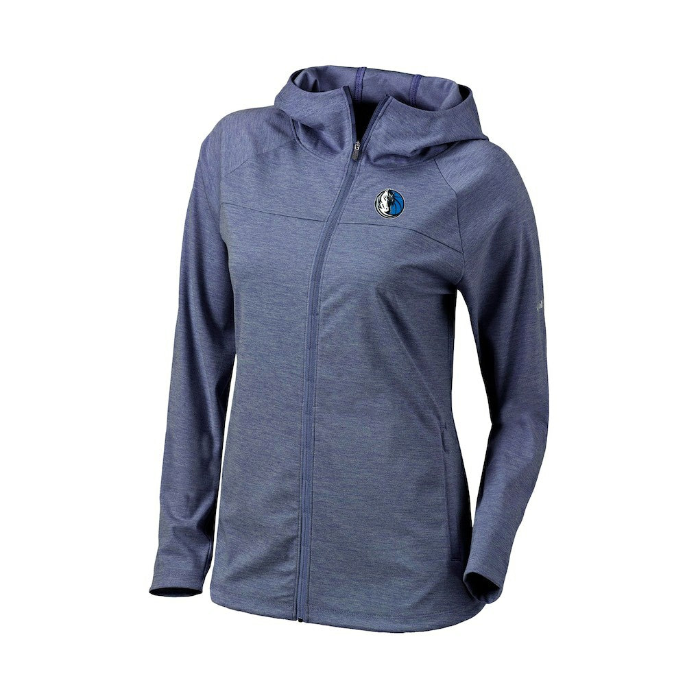 Navy Dallas Mavericks Women's Omni-Wick Half Shot Full-Zip Hooded Jacket sale | NBA