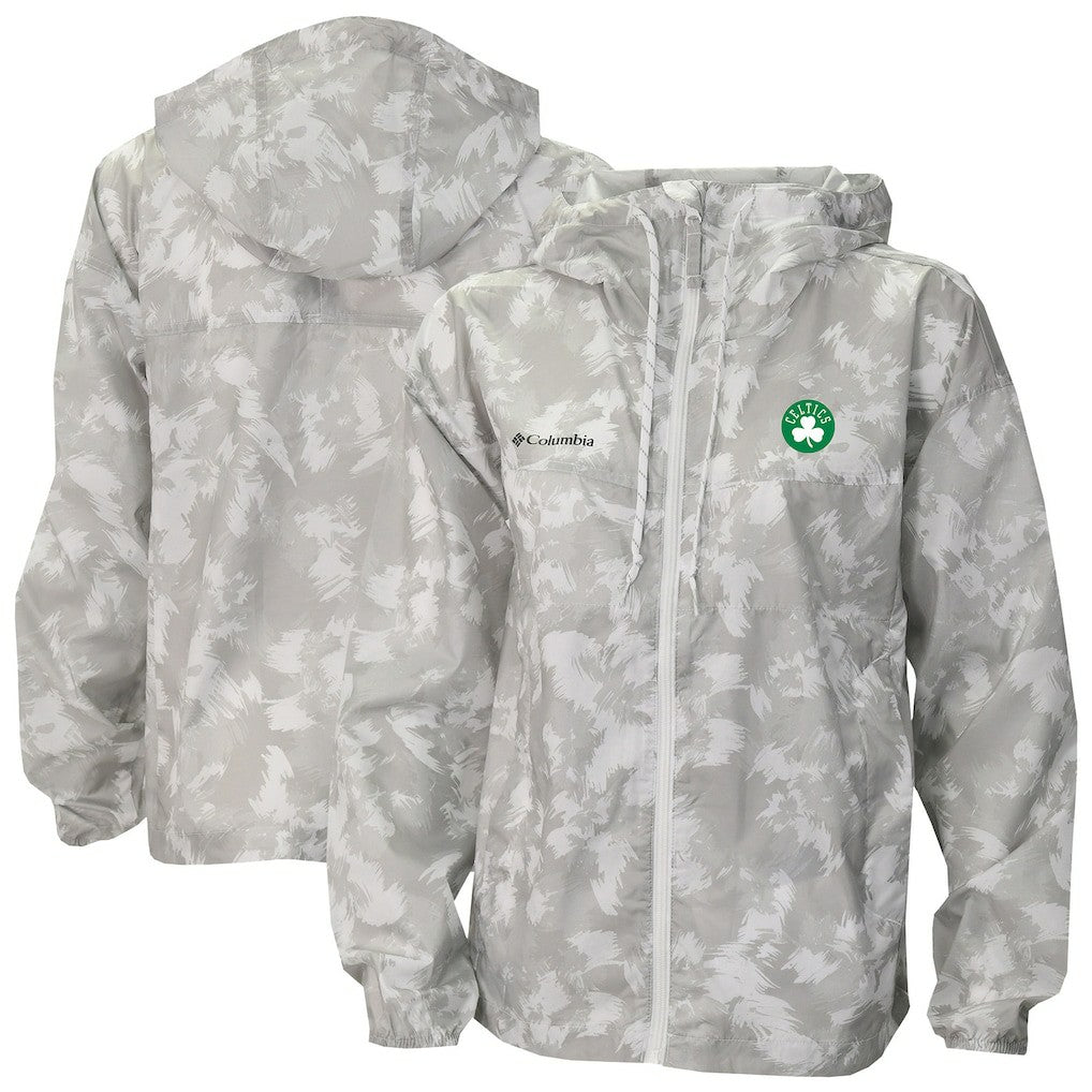 Gray Boston Celtics Women's Flash Challenger II Omni-Shade Full-Zip Windbreaker Jacket | NBA