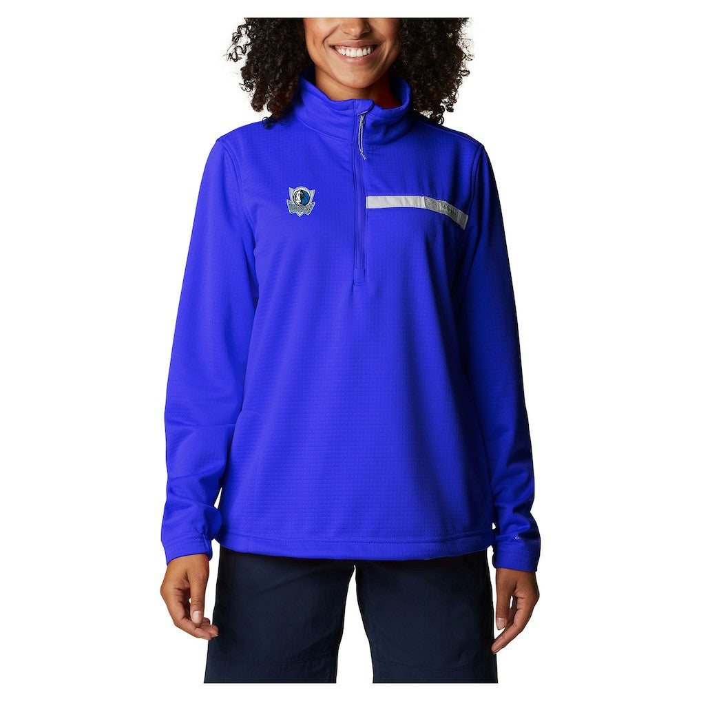 Blue Dallas Mavericks Women's Skiff Guide Fleece Pullover Top sale | NBA