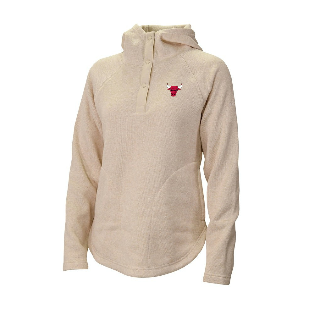White Chicago Bulls Women's Sweater Weather Quarter-Snap Hoodie sale | NBA