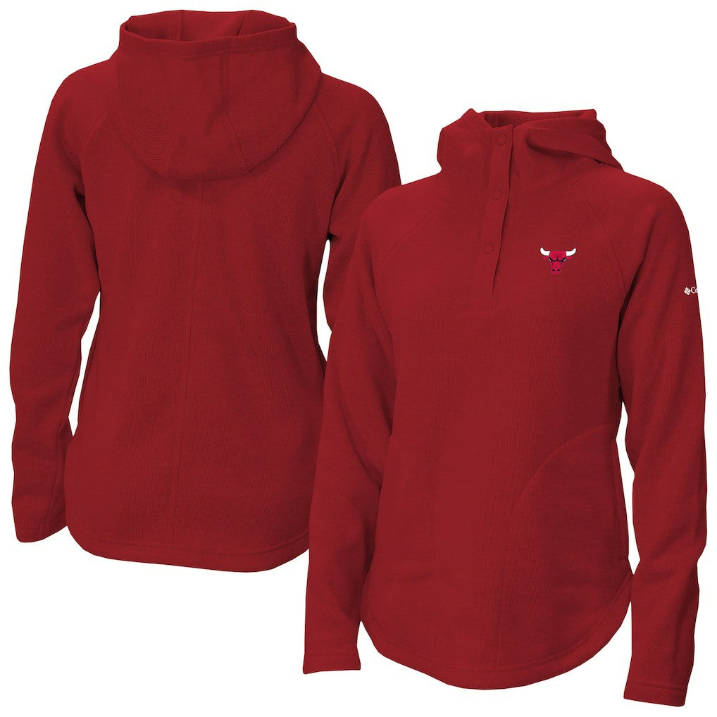 Red Chicago Bulls Women's Sweater Weather Quarter-Snap Hoodie sale | NBA