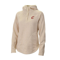 White Cleveland Cavaliers Women's Sweater Weather Quarter-Snap Hoodie sale | NBA