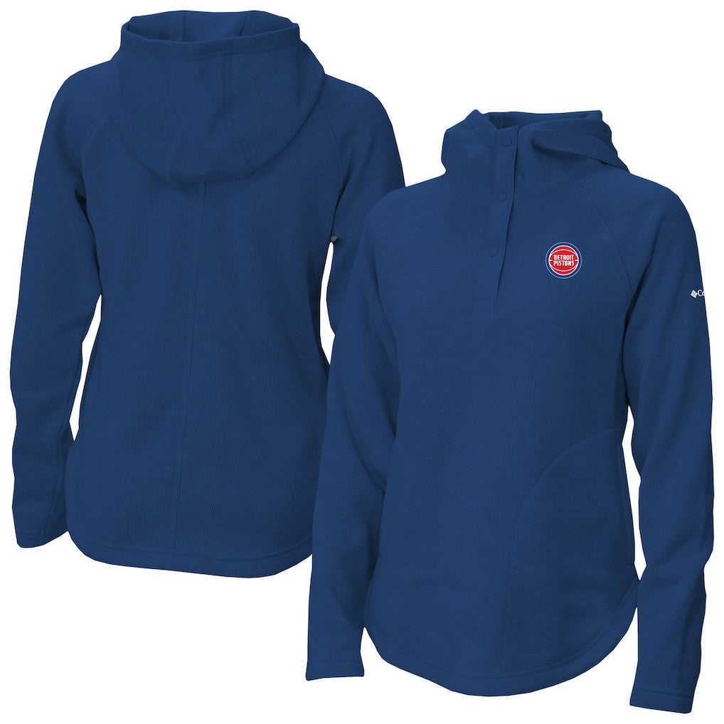 Blue Detroit Pistons Women's Sweater Weather Quarter-Snap Hoodie sale | NBA