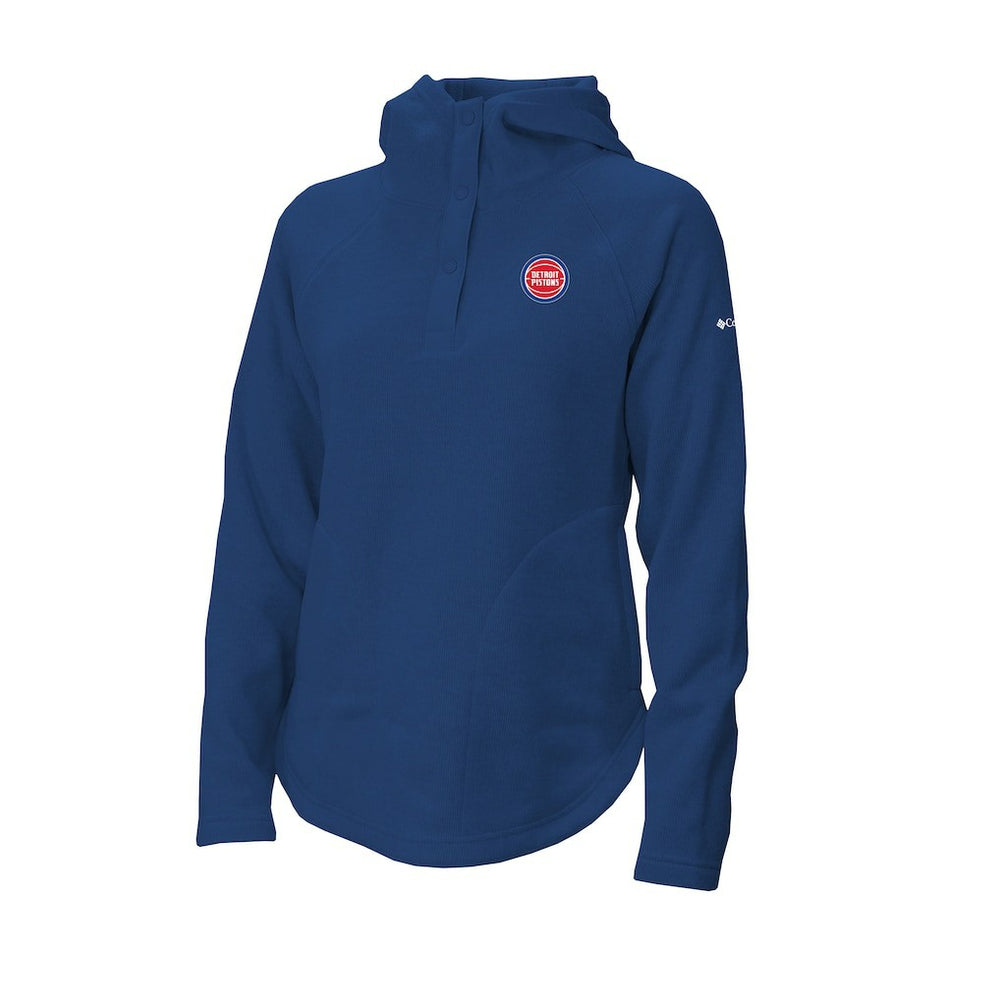 Blue Detroit Pistons Women's Sweater Weather Quarter-Snap Hoodie sale | NBA