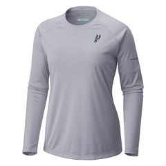 Gray San Antonio Spurs Women's Tidal Tee II Long Sleeve T-Shirt | NBA
