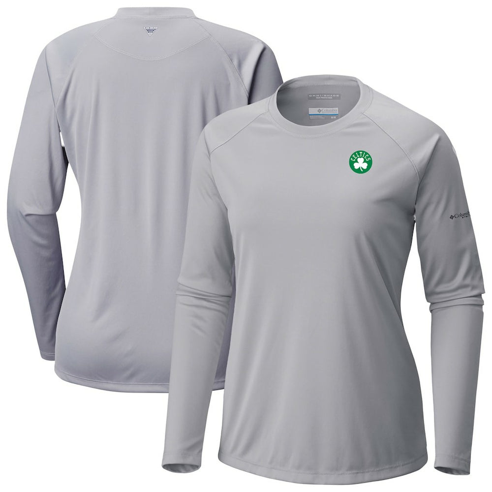 Gray Boston Celtics Women's Tidal Tee II Long Sleeve T-Shirt | NBA