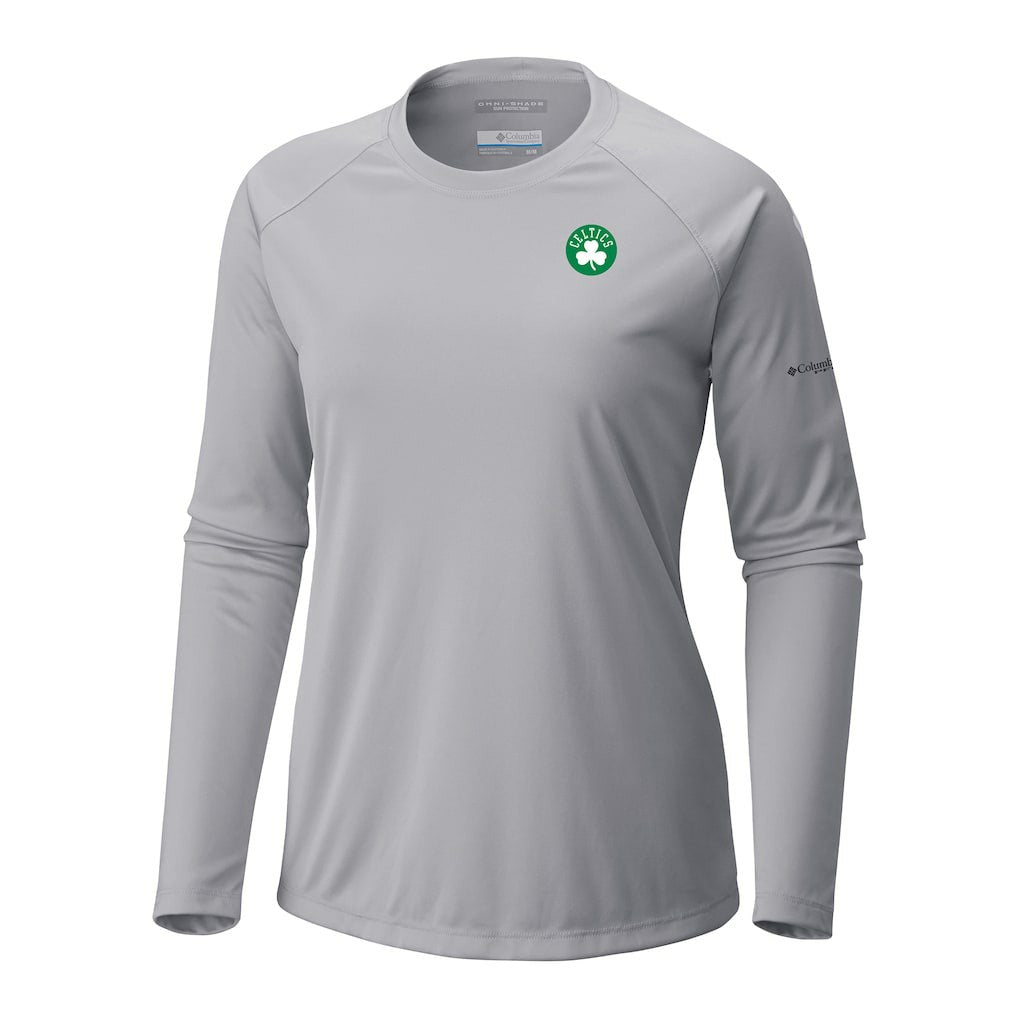 Gray Boston Celtics Women's Tidal Tee II Long Sleeve T-Shirt | NBA