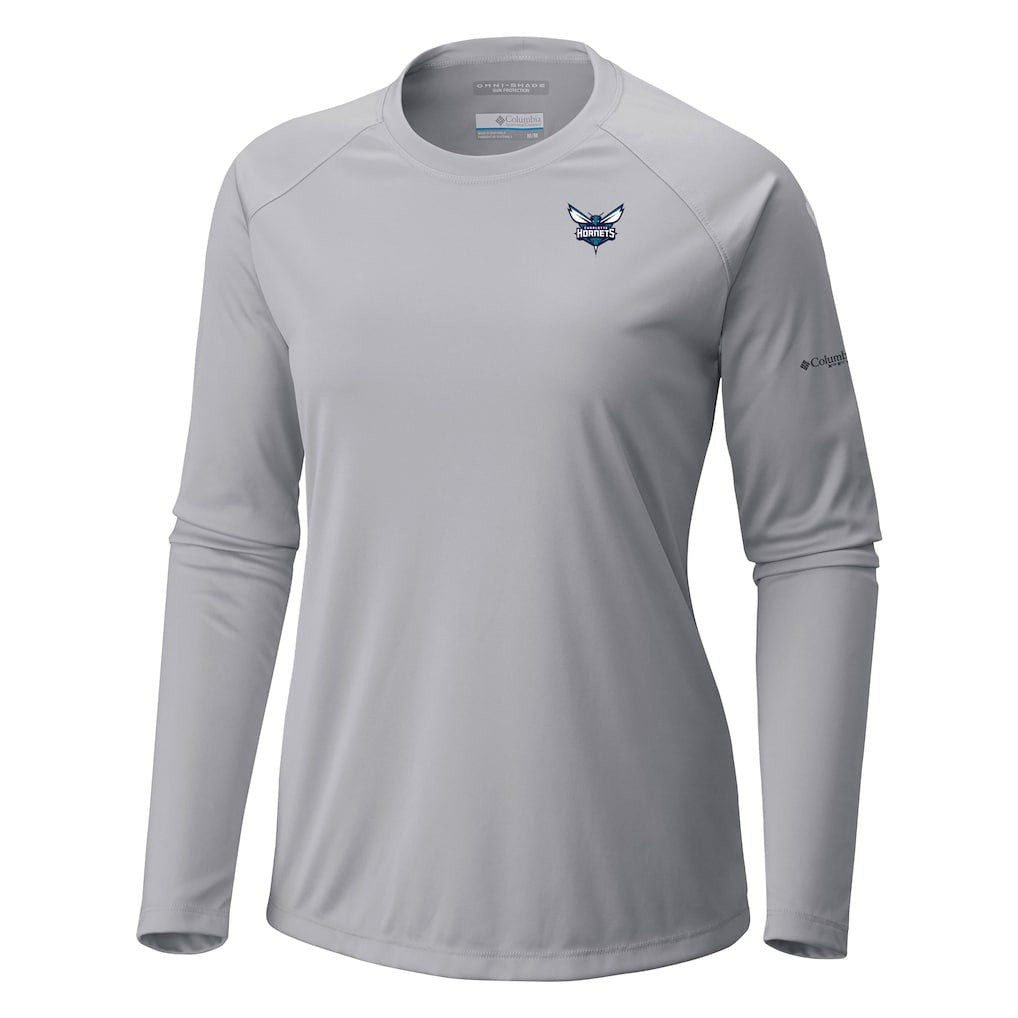 Gray Charlotte Hornets Women's Tidal Tee II Long Sleeve T-Shirt | NBA