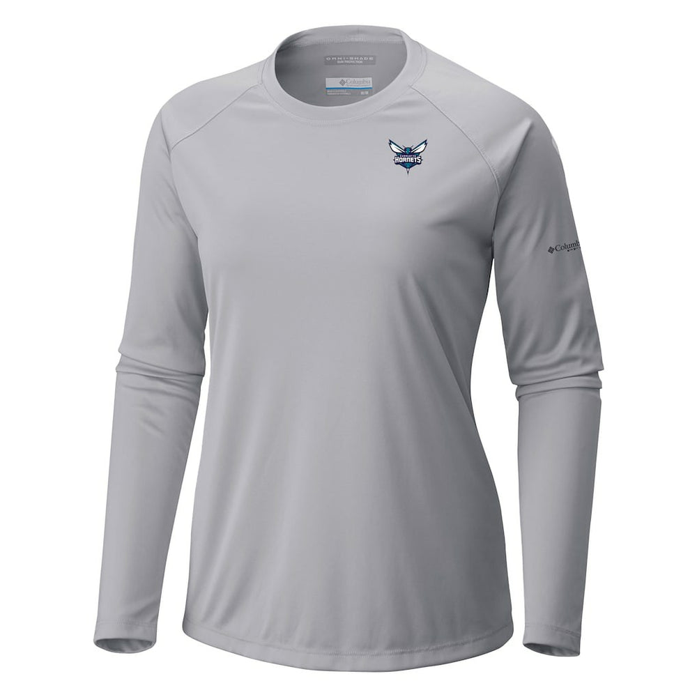 Gray Charlotte Hornets Women's Tidal Tee II Long Sleeve T-Shirt | NBA