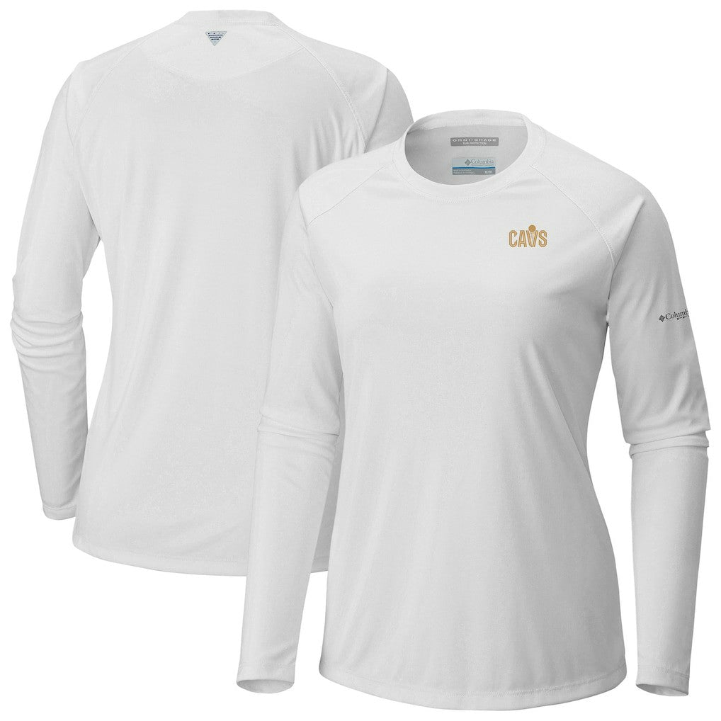 White Cleveland Cavaliers Women's Tidal Tee II Long Sleeve T-Shirt | NBA