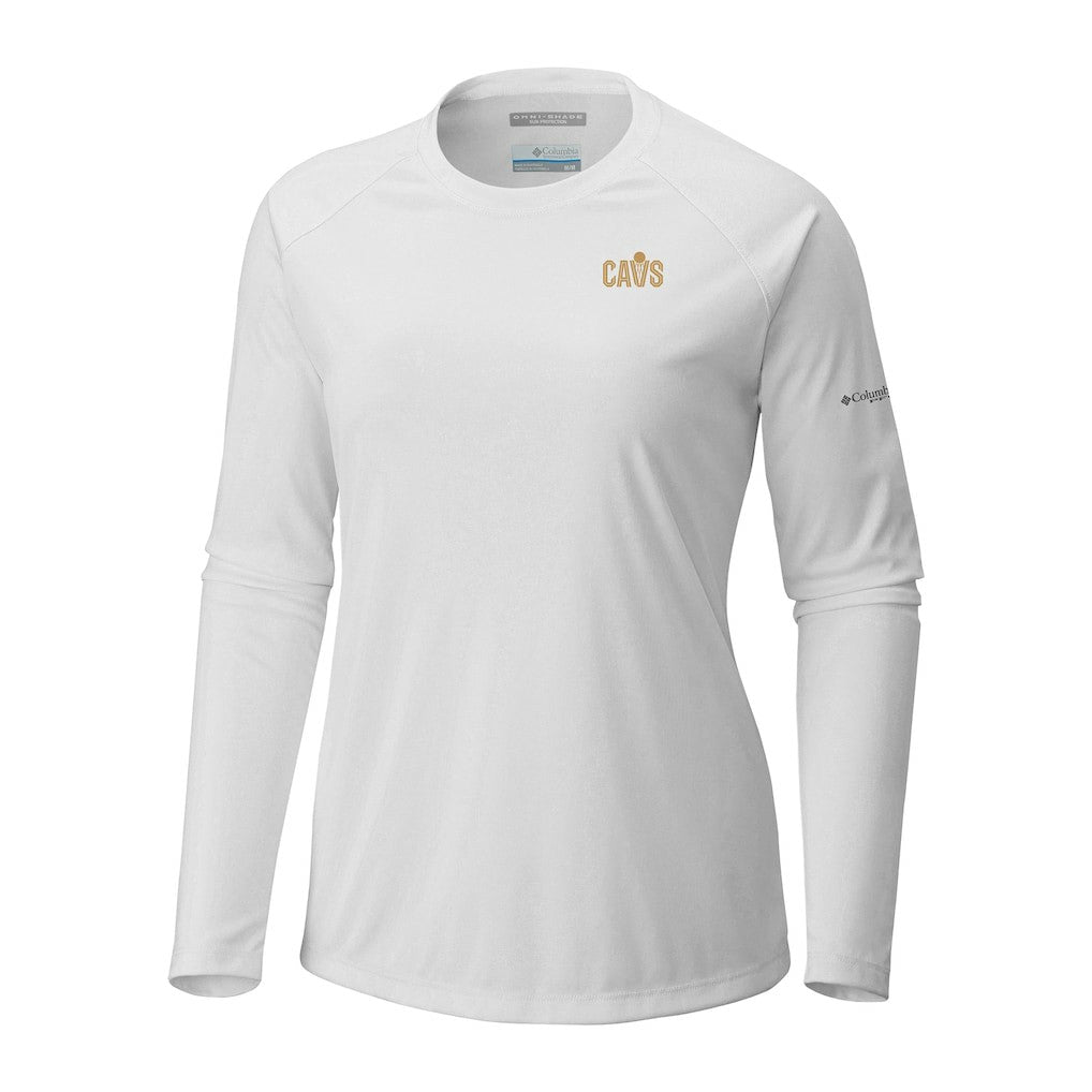 White Cleveland Cavaliers Women's Tidal Tee II Long Sleeve T-Shirt | NBA