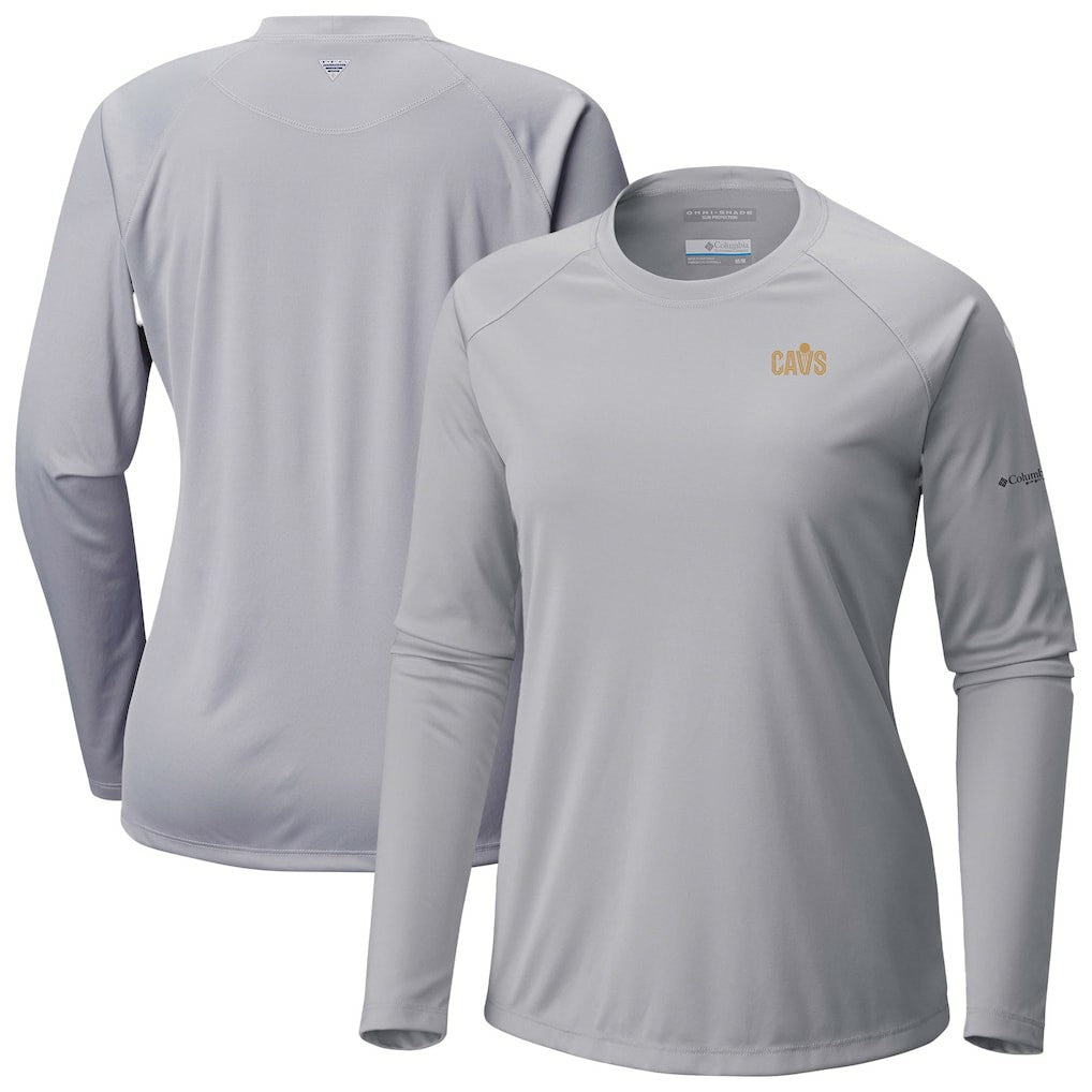 Gray Cleveland Cavaliers Women's Tidal Tee II Long Sleeve T-Shirt sale | NBA
