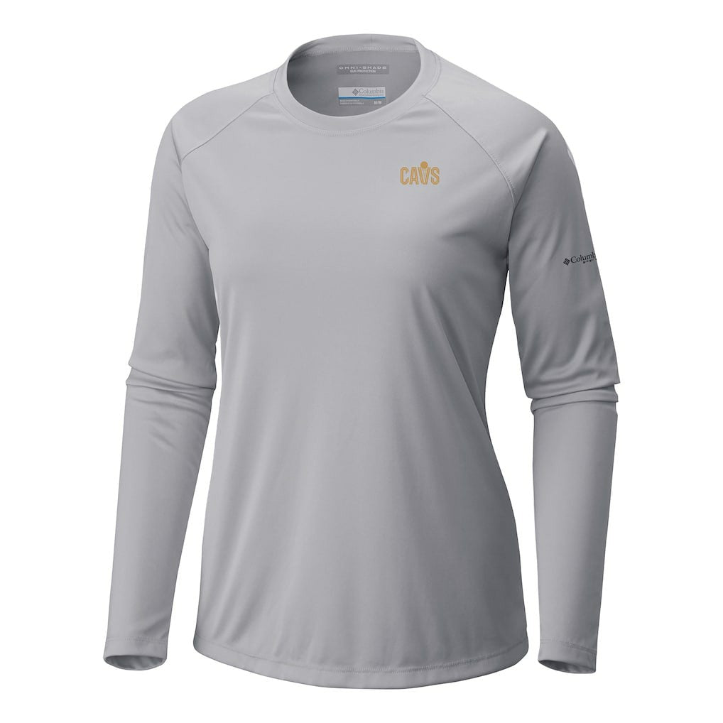 Gray Cleveland Cavaliers Women's Tidal Tee II Long Sleeve T-Shirt sale | NBA