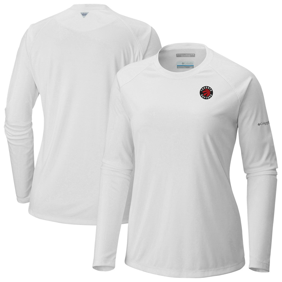 White Toronto Raptors Women's Tidal Tee II Long Sleeve T-Shirt | NBA