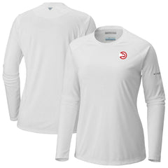 White Atlanta Hawks Women's Tidal Tee II Long Sleeve T-Shirt | NBA