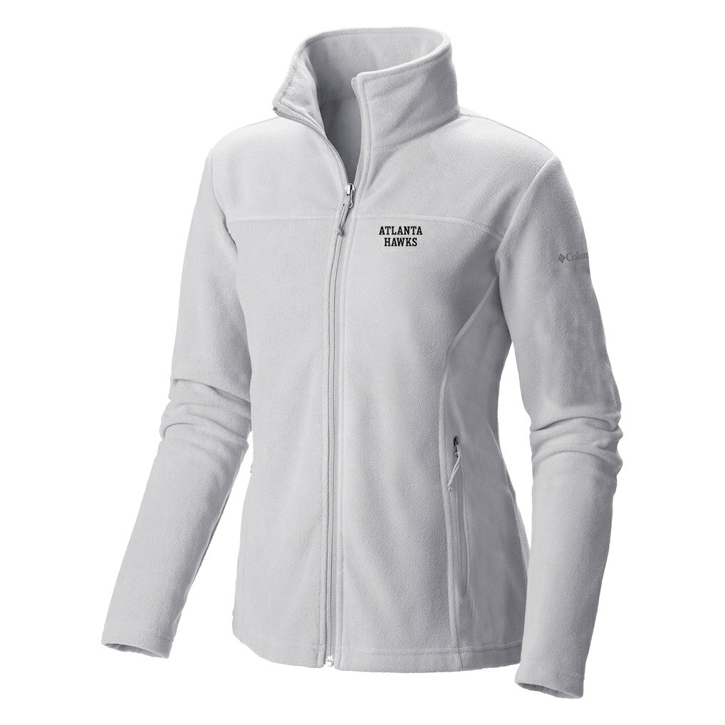 White Atlanta Hawks Women's Give & Go II Fleece Full-Zip Jacket | NBA