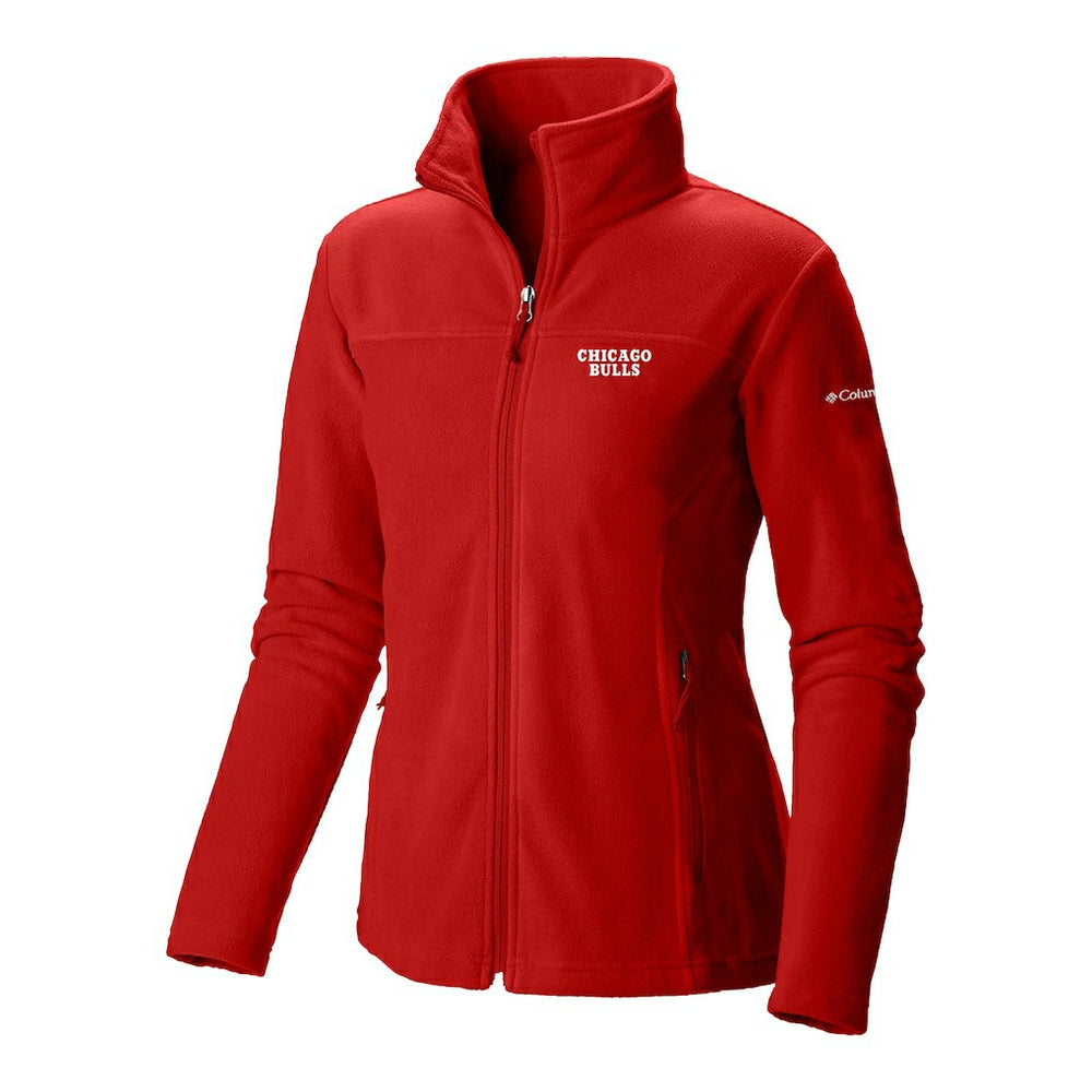 Red Chicago Bulls Women's Give & Go II Fleece Full-Zip Jacket | NBA