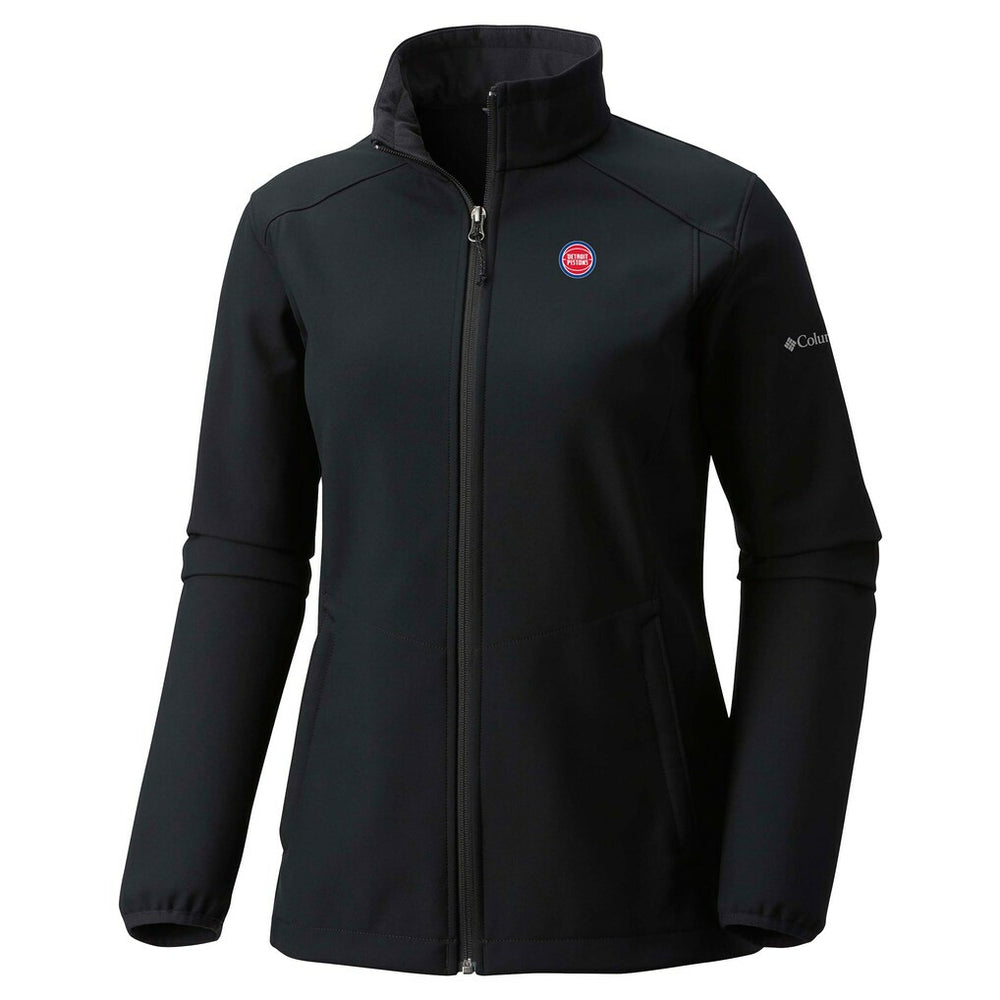 Black Detroit Pistons Women's Kruser Ridge III Softshell Jacket sale | NBA
