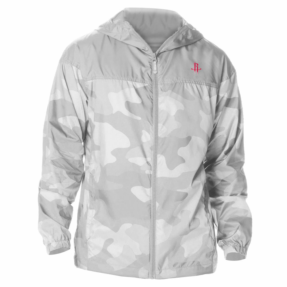 Gray Houston Rockets Flash Challenger Windbreaker Jacket sale | NBA