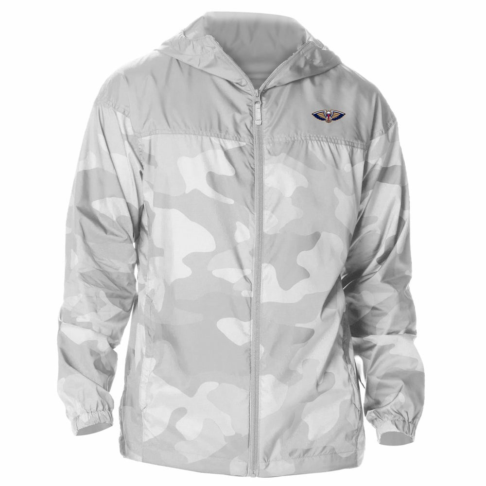 Gray New Orleans Pelicans Flash Challenger Windbreaker Jacket | NBA