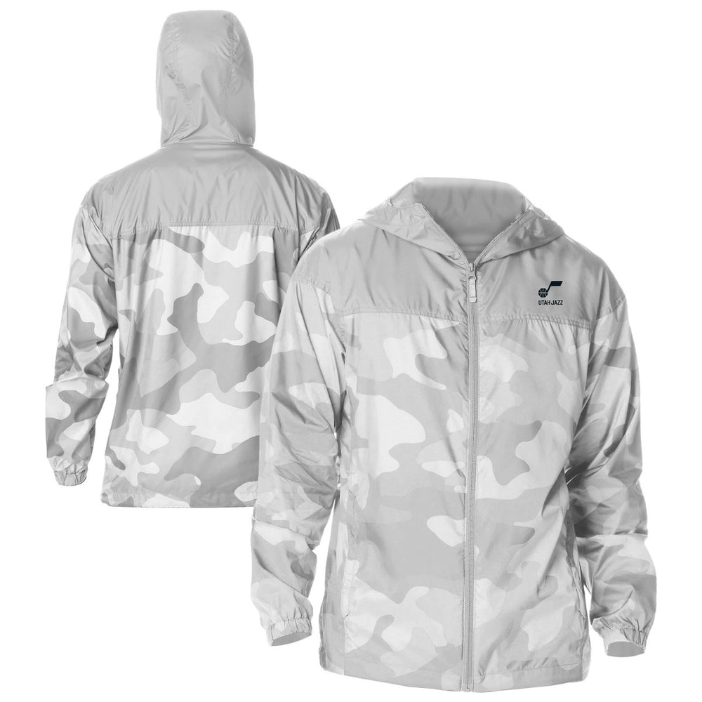 Gray Utah Jazz Flash Challenger Windbreaker Jacket | NBA