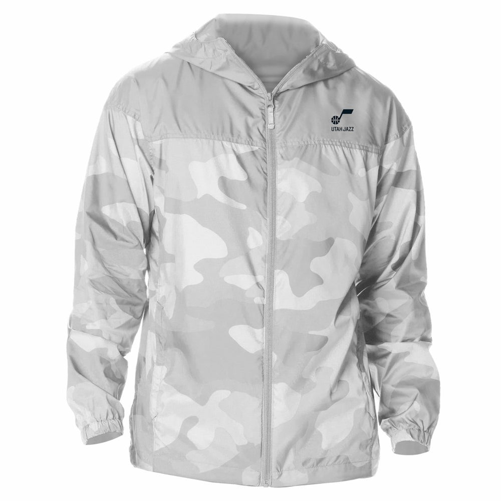 Gray Utah Jazz Flash Challenger Windbreaker Jacket | NBA