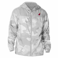 Gray Miami Heat Flash Challenger Windbreaker Jacket | NBA