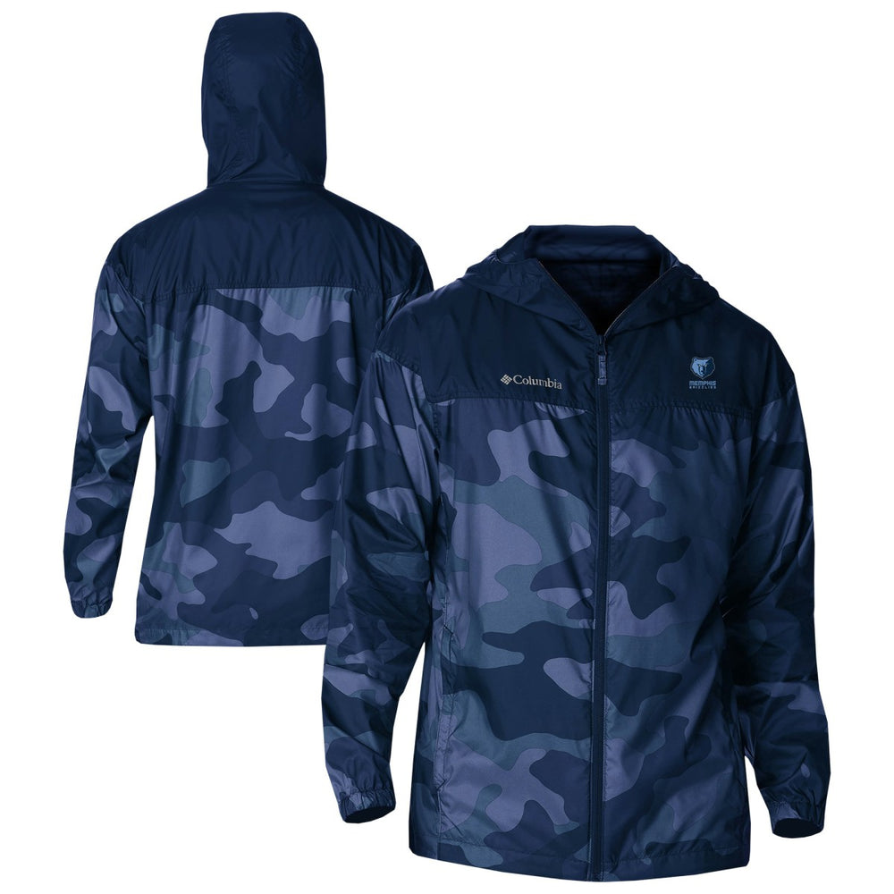 Navy Memphis Grizzlies Flash Challenger Windbreaker Jacket | NBA