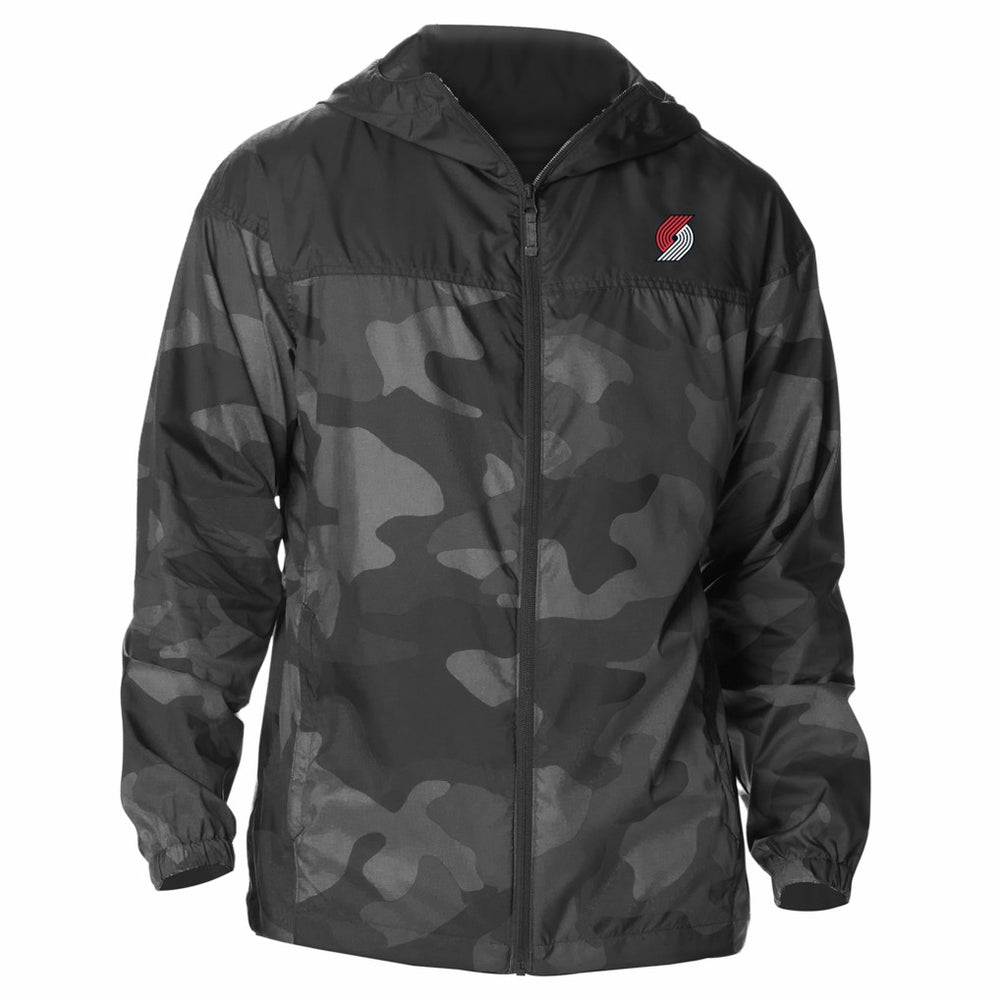Black Portland Trail Blazers Flash Challenger Windbreaker Jacket | NBA
