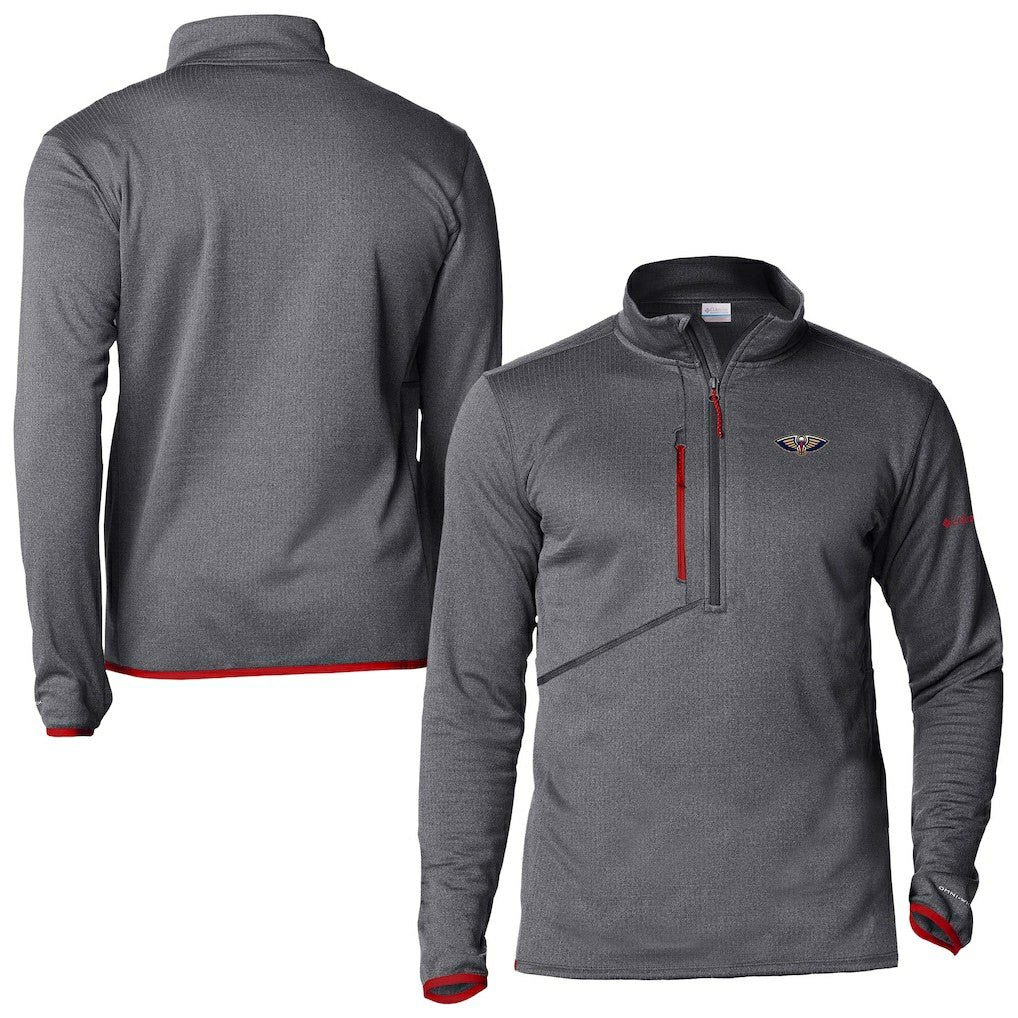 Red New Orleans Pelicans Park View Fleece Half-Zip Top | NBA