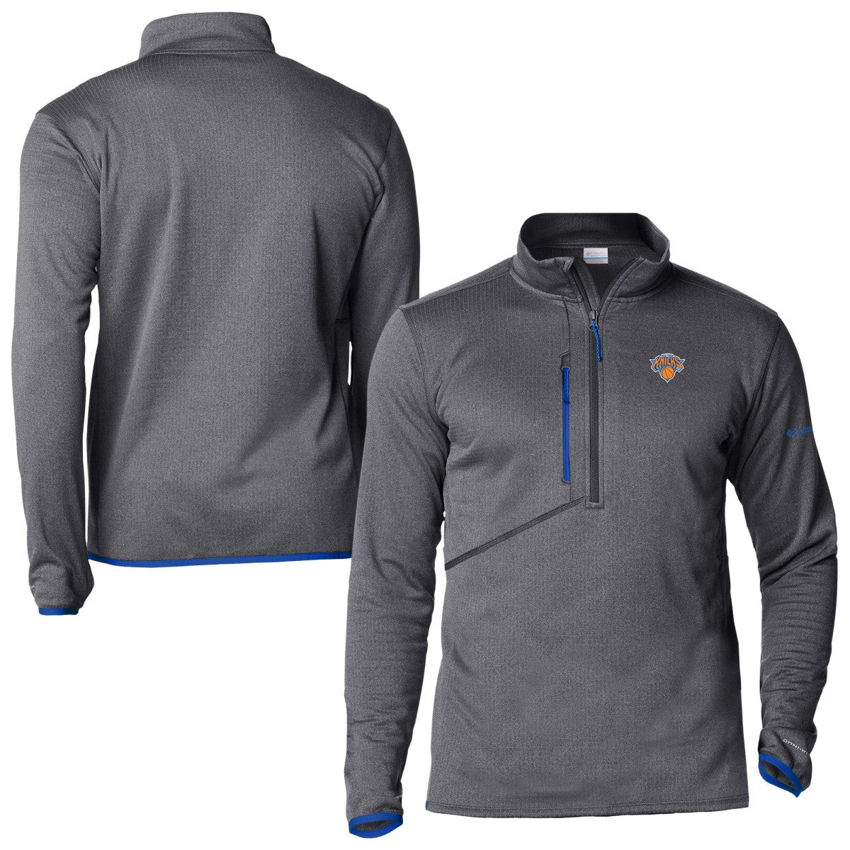 Blue New York Knicks Park View Fleece Half-Zip Top | NBA