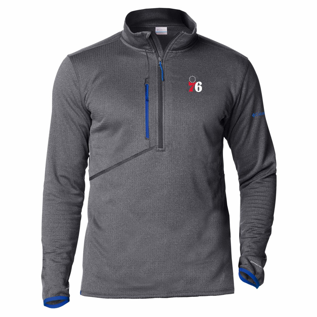 Blue Philadelphia 76ers Park View Fleece Half-Zip Top | NBA