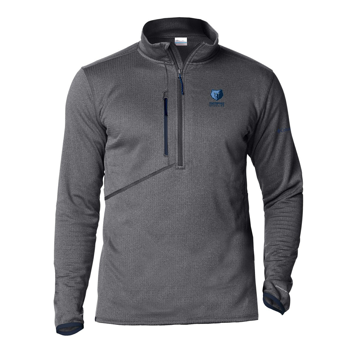Gray Memphis Grizzlies Park View Fleece Half-Zip Top | NBA