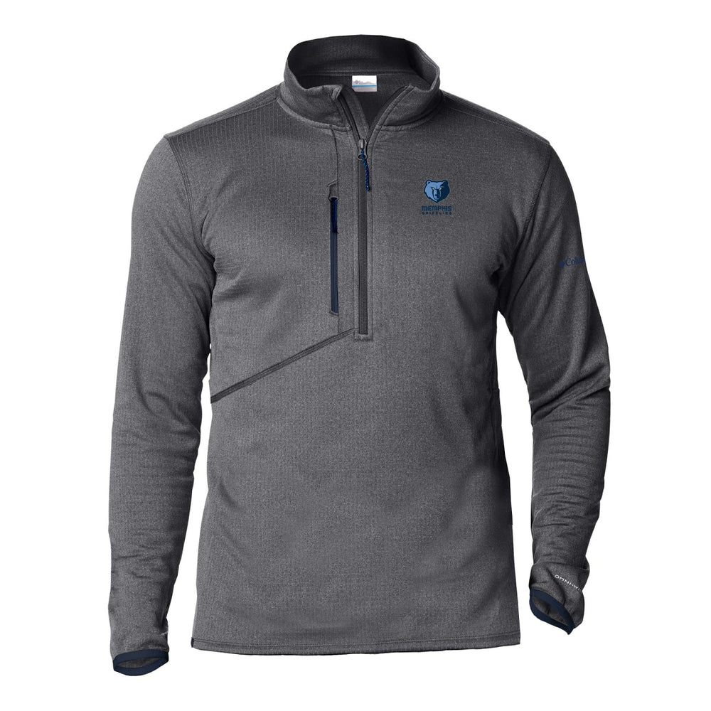 Gray Memphis Grizzlies Park View Fleece Half-Zip Top | NBA