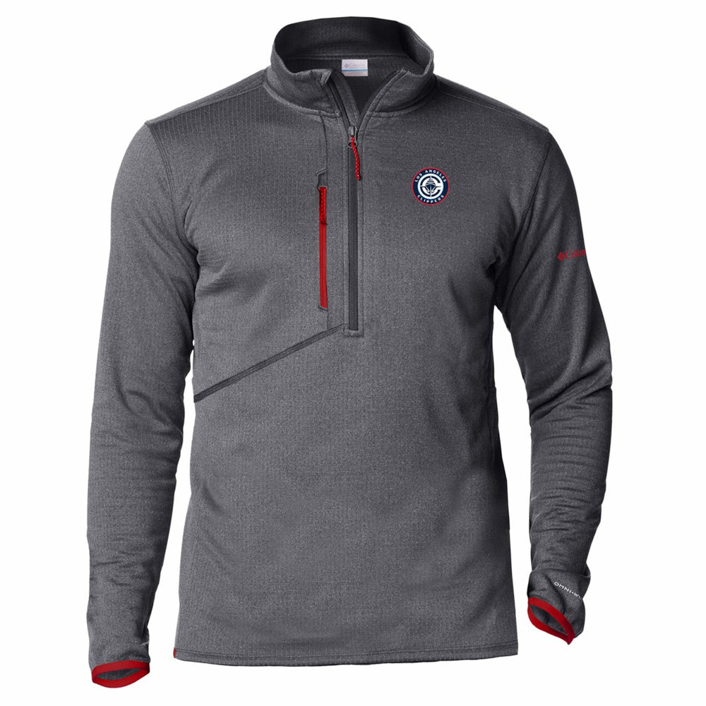 Red LA Clippers Park View Fleece Half-Zip Top | NBA