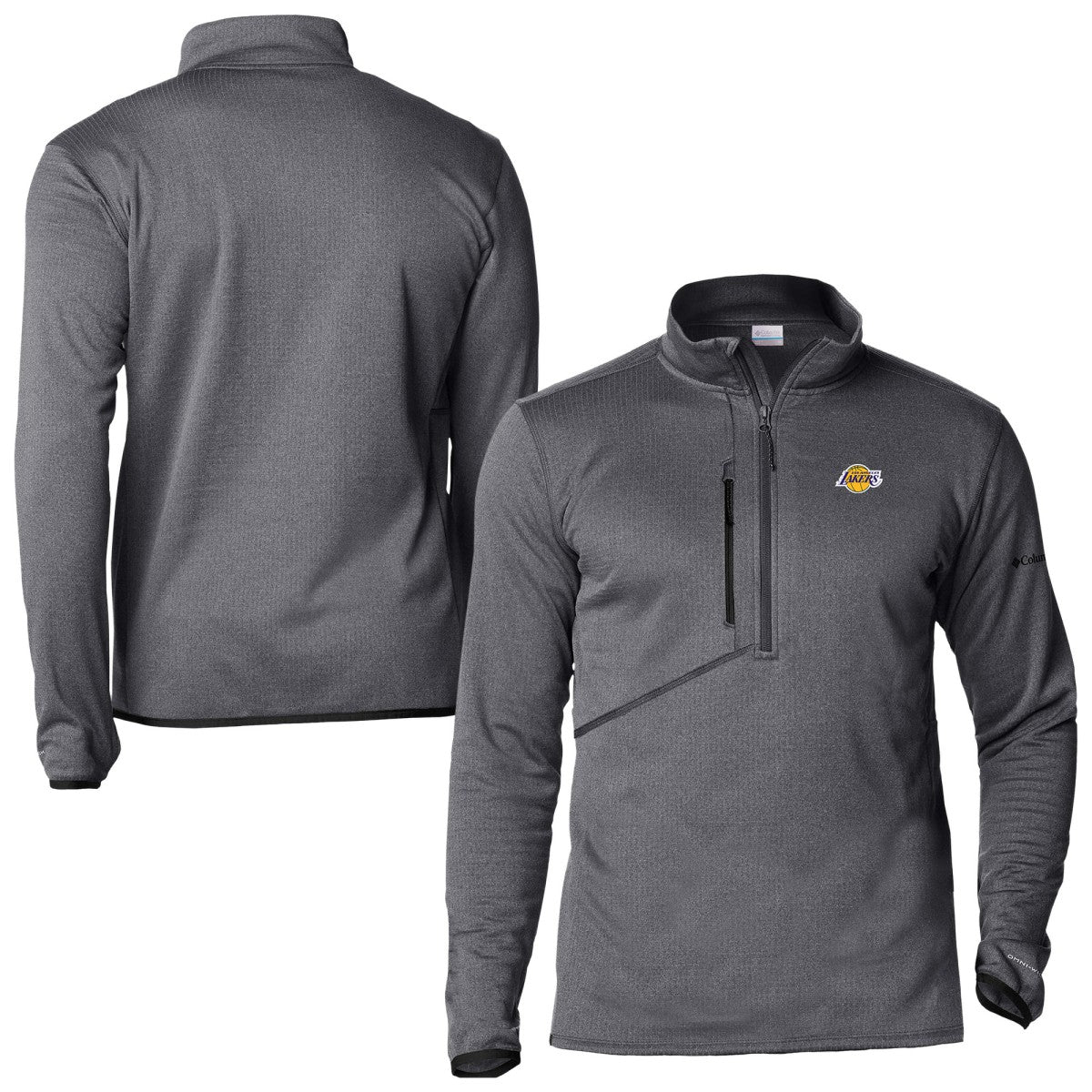 Black Los Angeles Lakers Park View Fleece Half-Zip Top | NBA