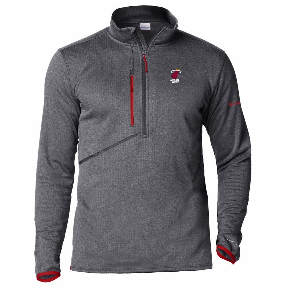 Red Miami Heat Park View Fleece Half-Zip Top | NBA