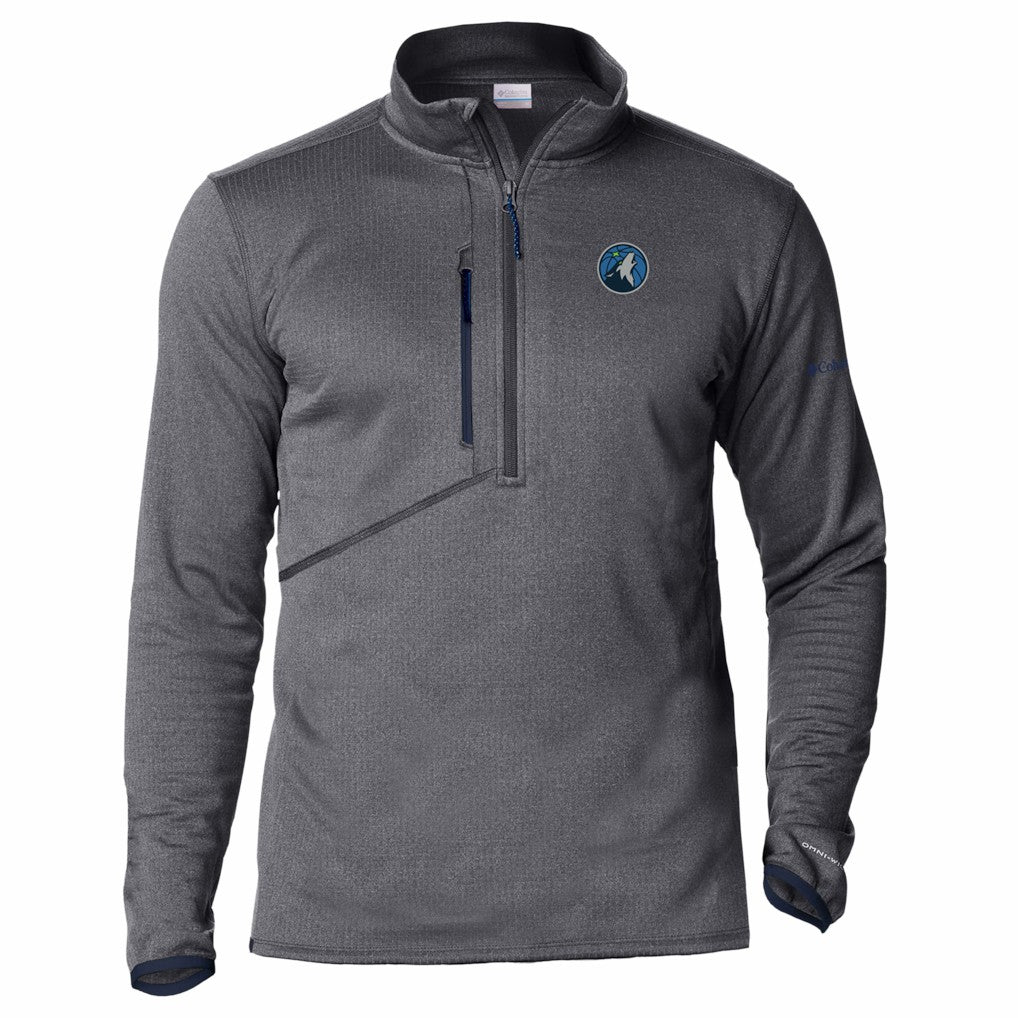 Navy Minnesota Timberwolves Park View Fleece Half-Zip Top | NBA