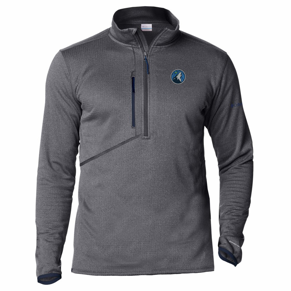 Navy Minnesota Timberwolves Park View Fleece Half-Zip Top | NBA