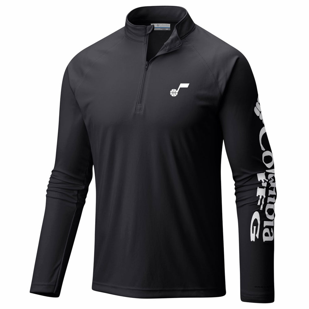 Black Utah Jazz PFG Terminal Tackle Quarter-Zip Top | NBA