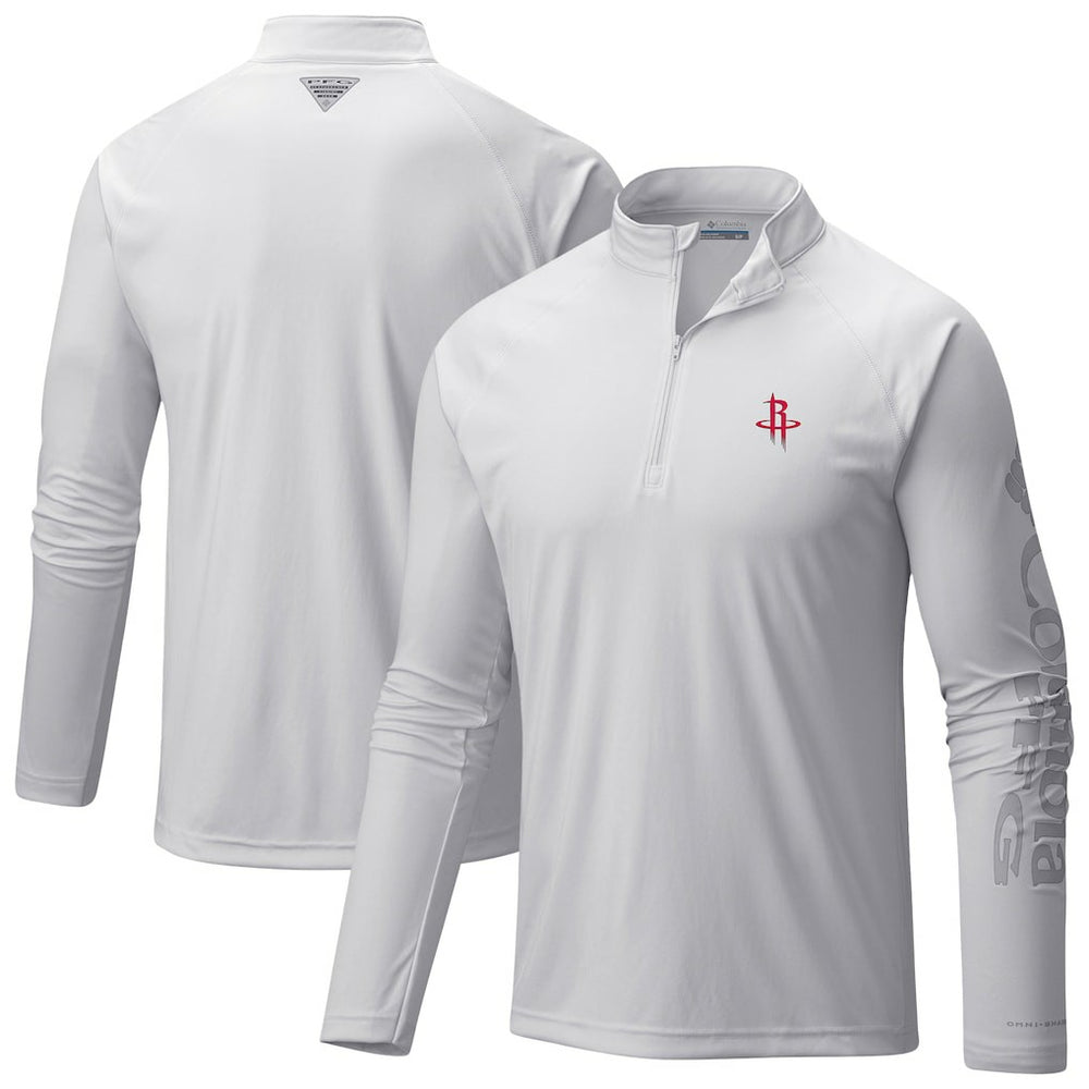 White Houston Rockets PFG Terminal Tackle Quarter-Zip Top sale | NBA