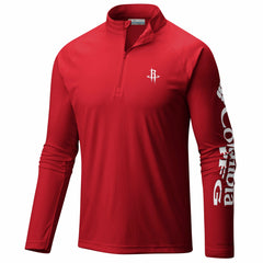 Red Houston Rockets PFG Terminal Tackle Quarter-Zip Top sale | NBA