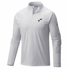 White Utah Jazz PFG Terminal Tackle Quarter-Zip Top | NBA