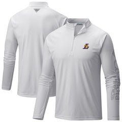 White Los Angeles Lakers PFG Terminal Tackle Quarter-Zip Top | NBA