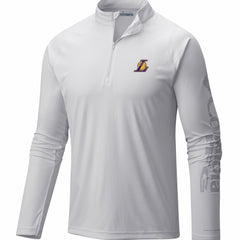 White Los Angeles Lakers PFG Terminal Tackle Quarter-Zip Top | NBA