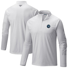 White Minnesota Timberwolves PFG Terminal Tackle Quarter-Zip Top | NBA