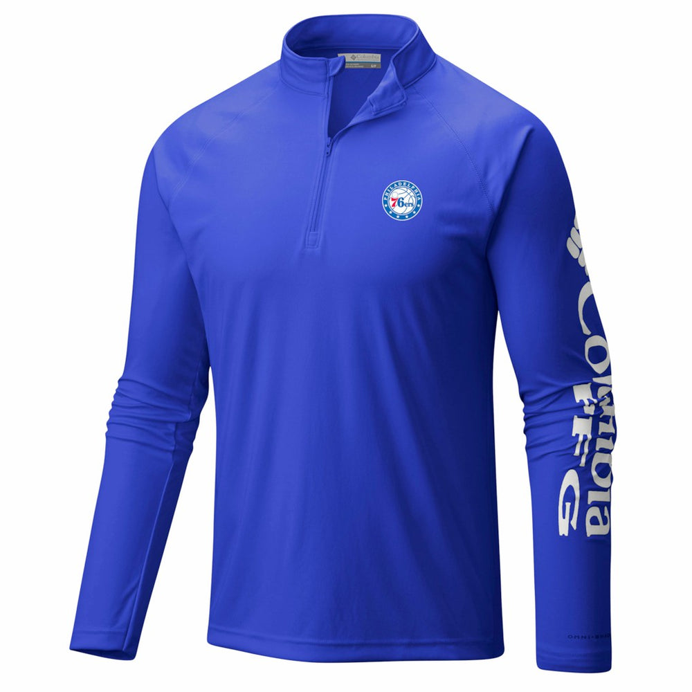 Blue Philadelphia 76ers PFG Terminal Tackle Quarter-Zip Top | NBA
