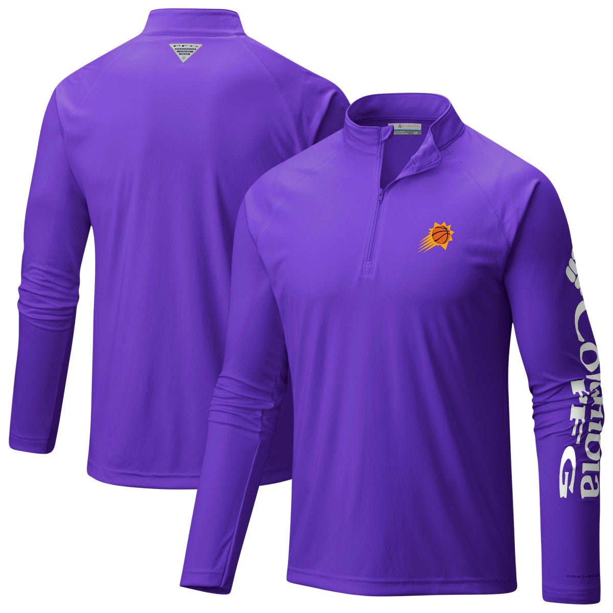 Purple Phoenix Suns PFG Terminal Tackle Quarter-Zip Top | NBA